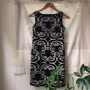 Black and White Sheath Dress
